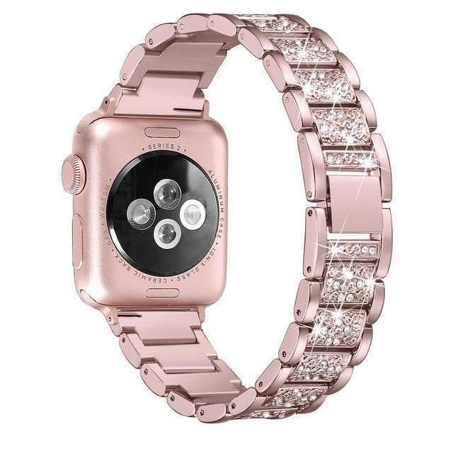 Crystal Stainless Steel Watch Bands for Apple Watch W052 Watch Singapore