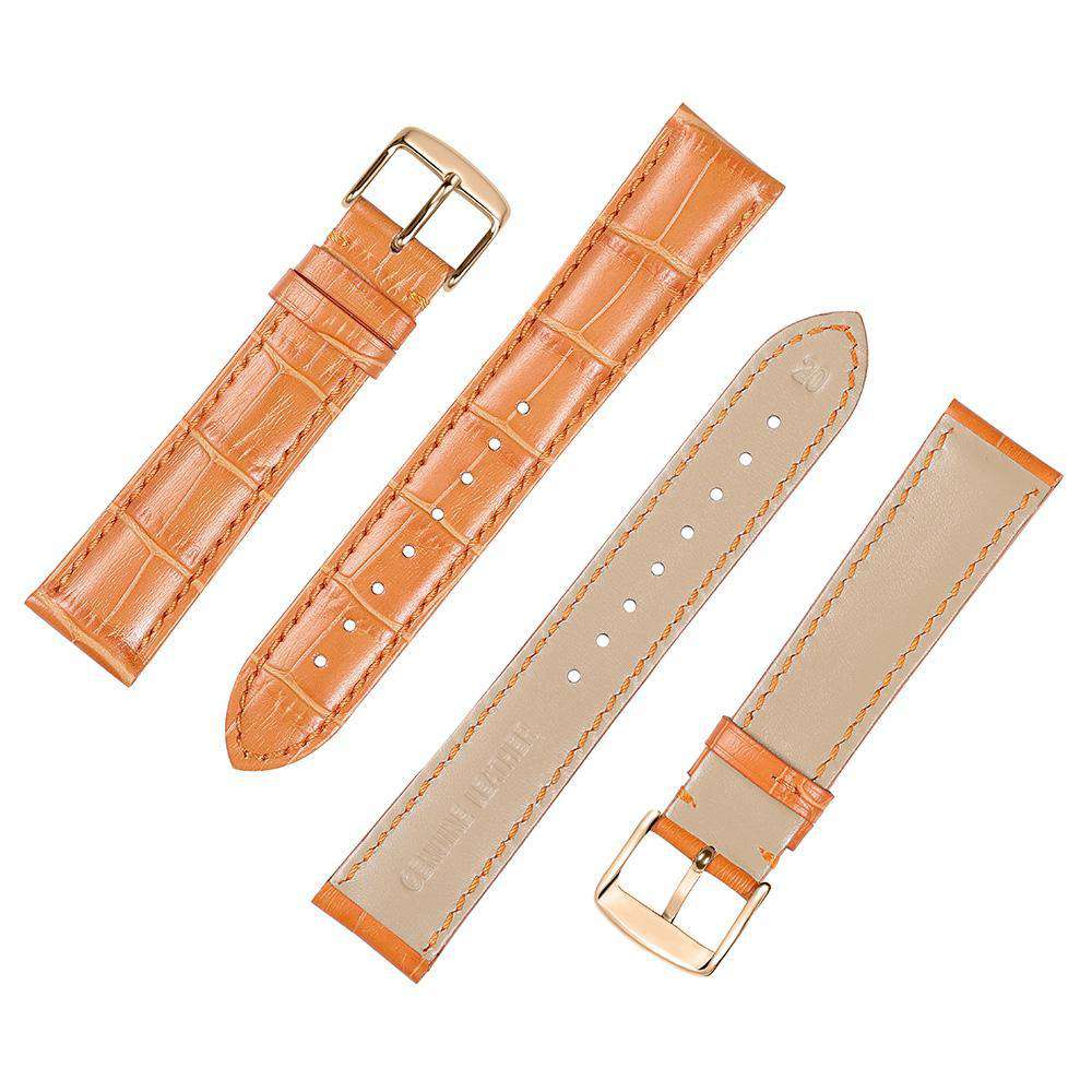 Gold deals leather strap