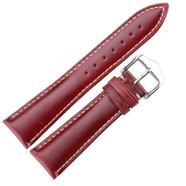 Red watch sale straps 22mm