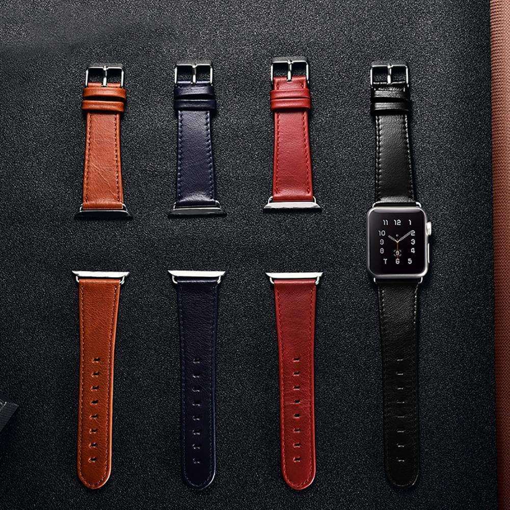 Real leather apple hot sale watch band