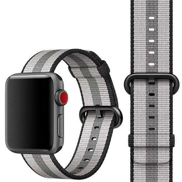 Apple watch black store woven nylon band